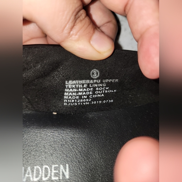 Steve Madden Black Chain-Link Loafers - Picture 5 of 5